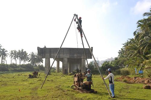 海南潭门"烂尾"大桥复工建设